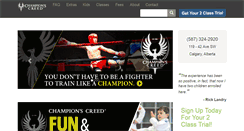 Desktop Screenshot of championscreed.ca